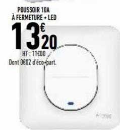 poussoir 10A à fermeture + led