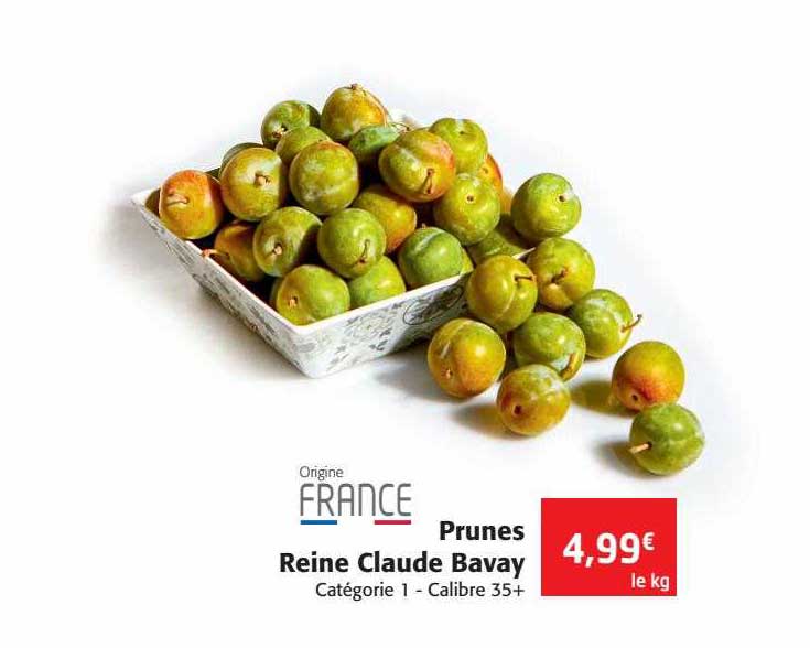 prunes reine claude bavay