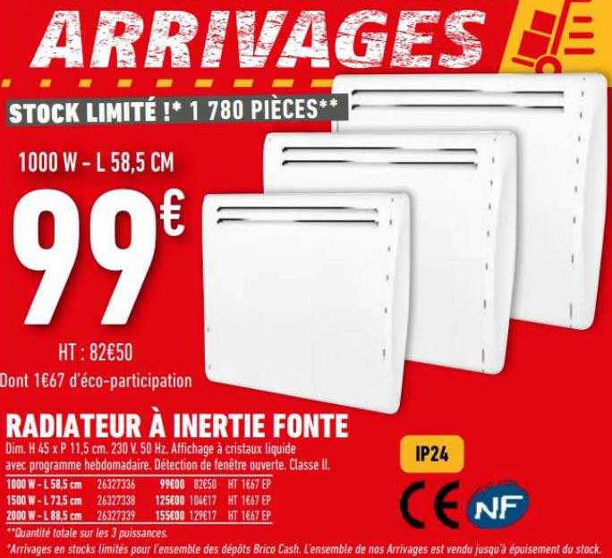 Radiateur  Inertie Fonte