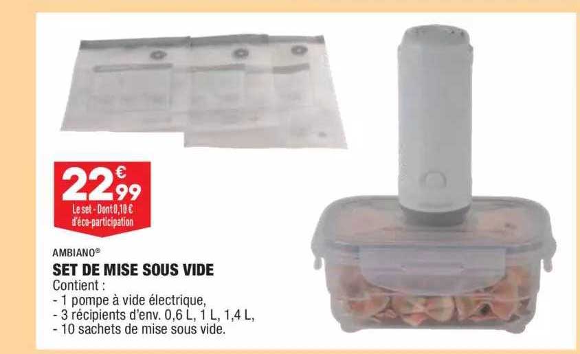 set de mise sous vide