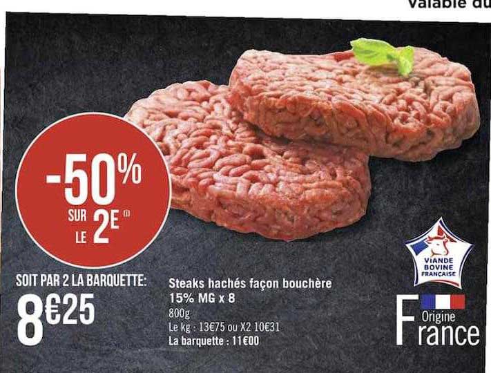 steaks hachés façon bouchère