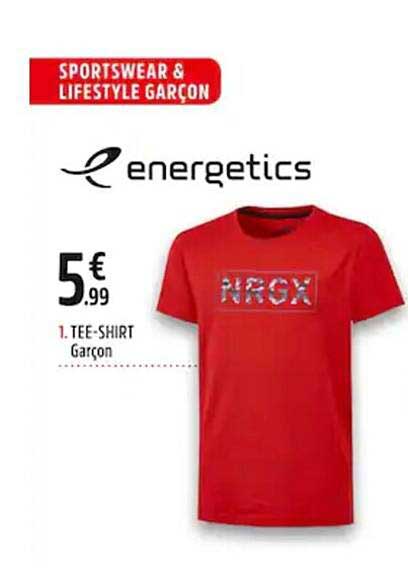 tee-shirt garçon energetics