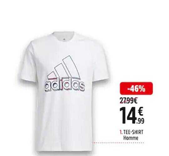 tee-shirt homme adidas