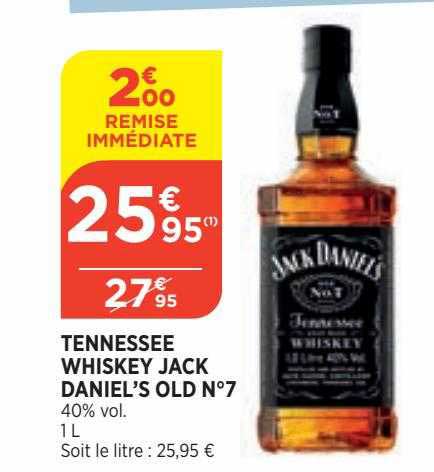 tennessee whiskey jack daniel's old n°7