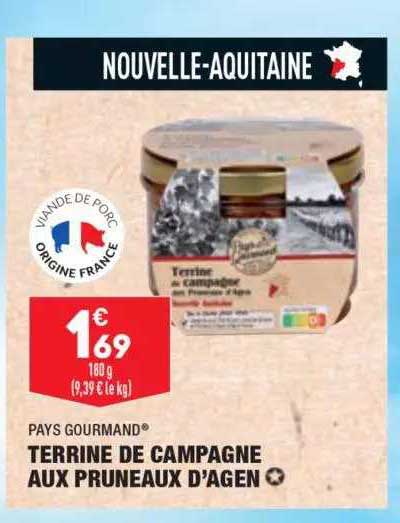 terrine de campagne aux pruneaux d'agen