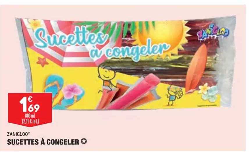 zaniogloo sucettes à congeler