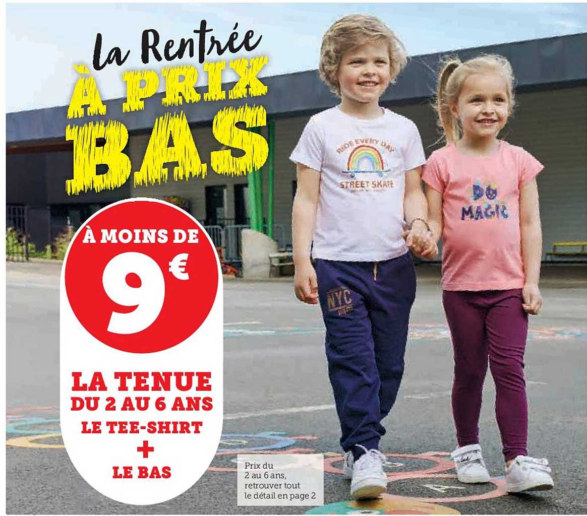 le tee-shirt + le bas