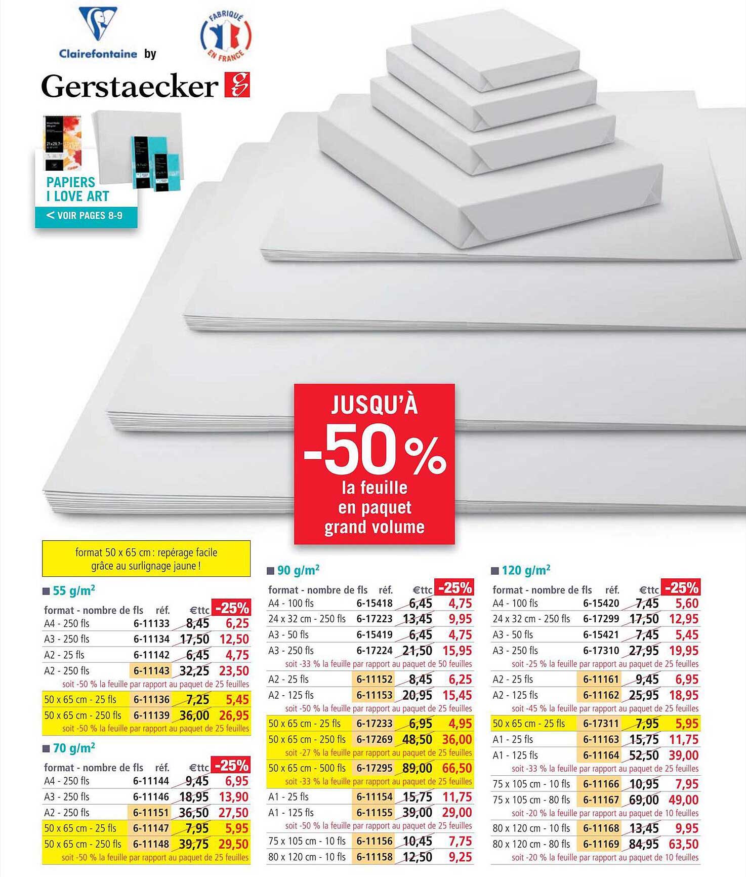 Paquet Grand Volume Clairefontaine