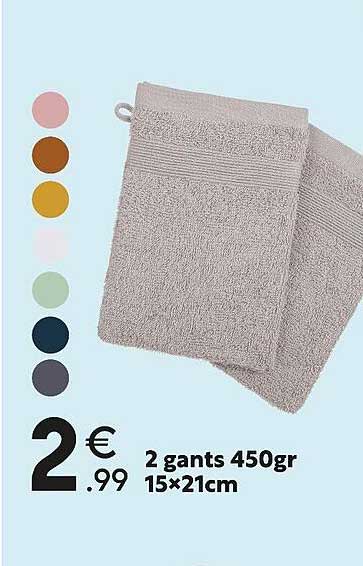 2 Gants 450gr 15x21 Cm