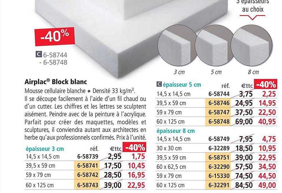 airplac block blanc