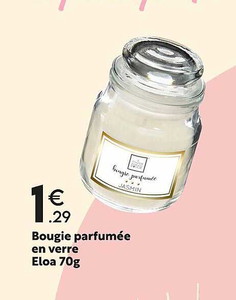 bougie parfumée en verre eloa 70g