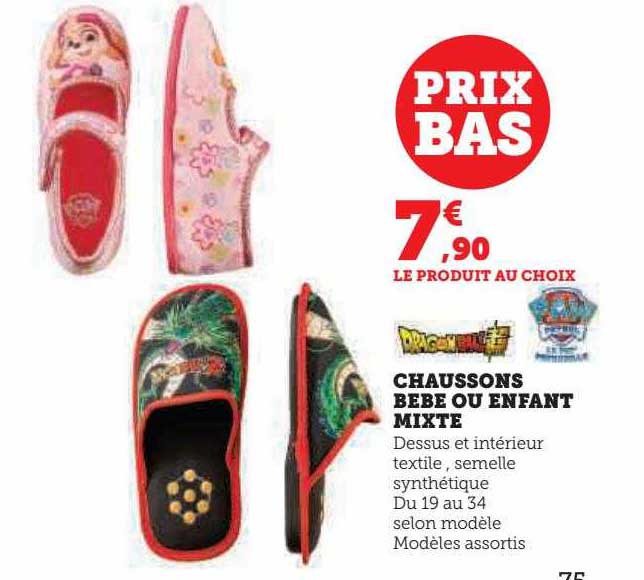 Chaussons Bébé Ou Enfant Mixte