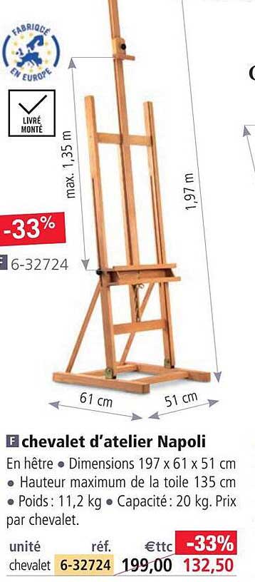 chevalet d'atelier napoli
