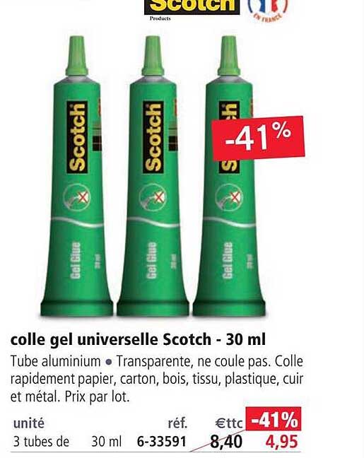 colle gel universelle scotch - 30ml