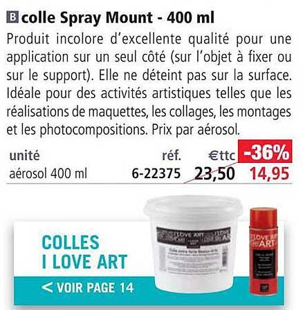 colle spray mount - 400ml