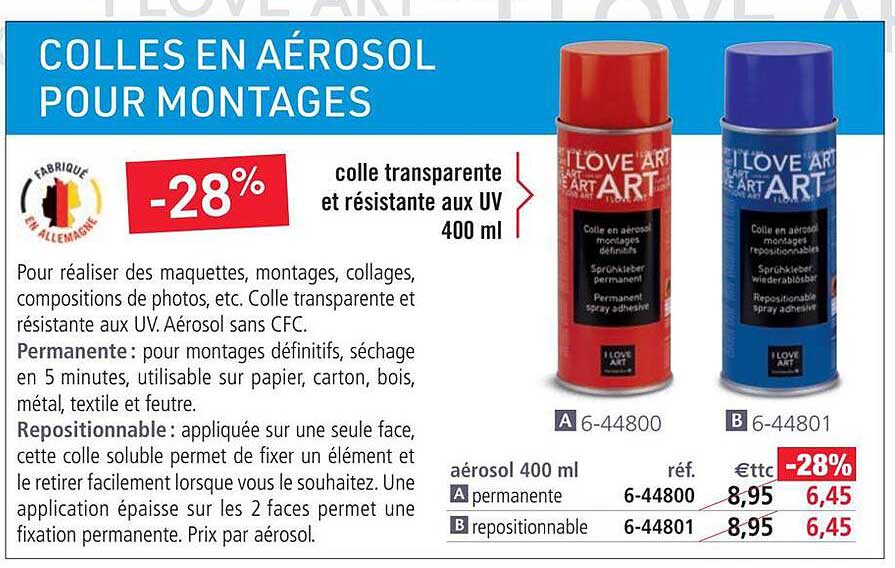 Colles En Aérosol Pour Montages