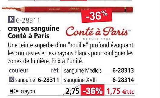 crayon sanguine conté à paris