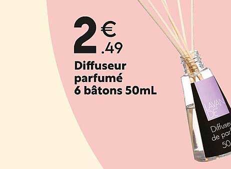 Diffuseur Parfumé 6 Bâtons 50 Ml