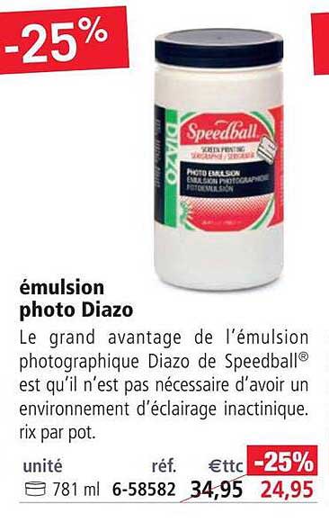 émulsion photo diazo