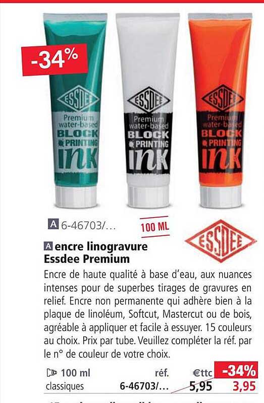 Encre Linogravure Essdee Premium