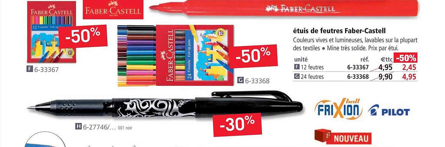 étuis de feutres faber-castell pilot