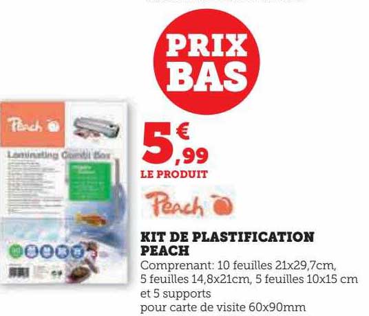 kit de plastification peach