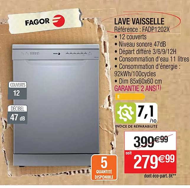 lave vaisselle fagor