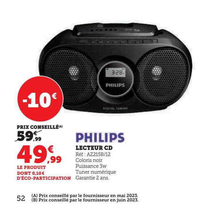 lecteur cd philips