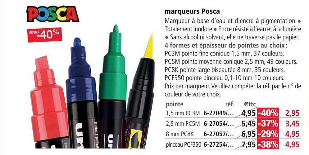 Marqueurs Posca