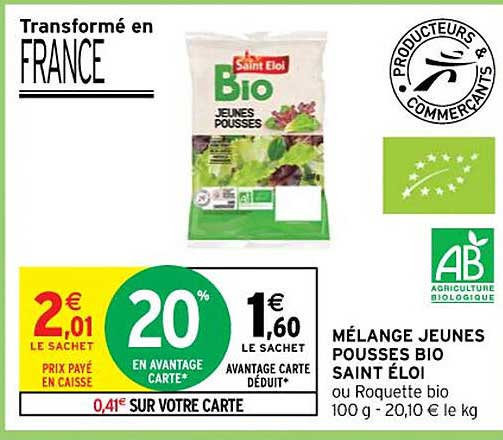 mélange jeunes pousses bio saint éloi