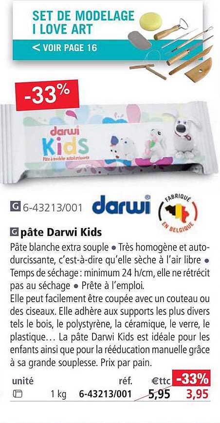 Pâte Darwi Kids