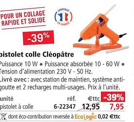 Pistolet Colle Cléopâtre