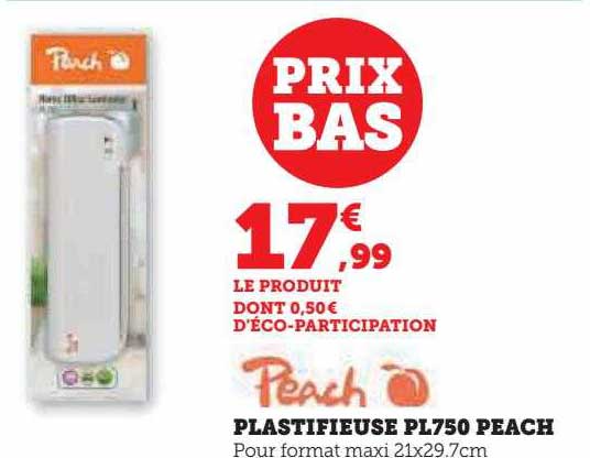 plastifieuse pl750 peach