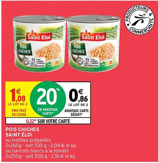 Pois Chiches Saint éloi