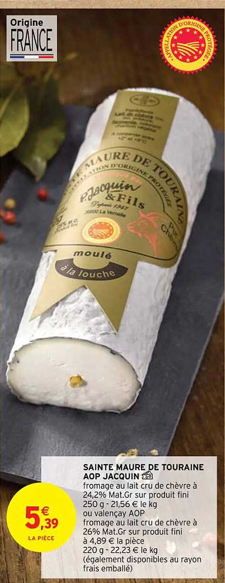 sainte maure de touraine aop jacquin