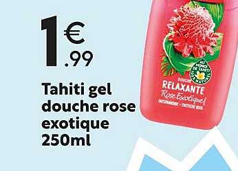 Tahiti Gel Douche Rose Exotique 250ml