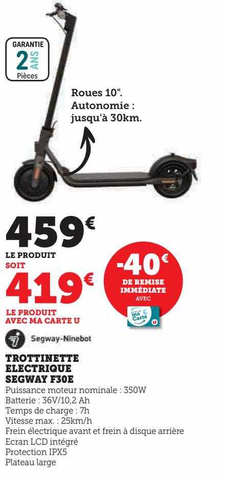 Trottinette électrique Segway F30e