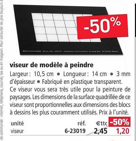 viseur de modèle à peindre