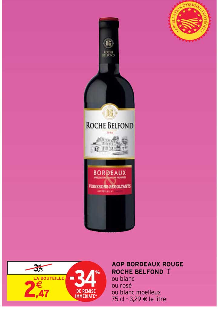 aop bordeaux rouge roche belfond
