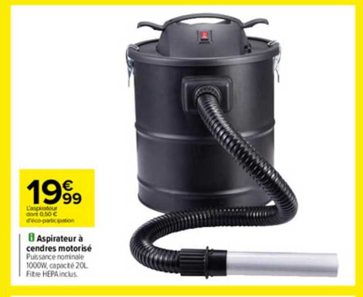 aspirateur à cendres motorisé