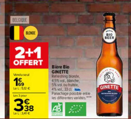 bière bio ginette