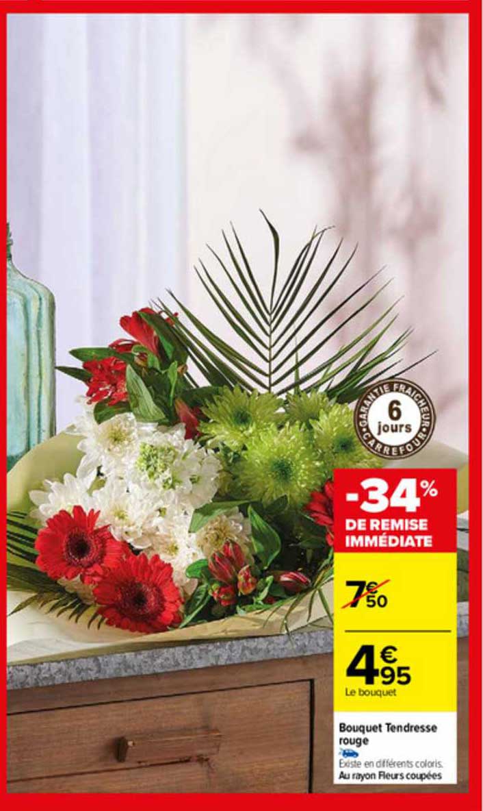 bouquet tendresse rouge