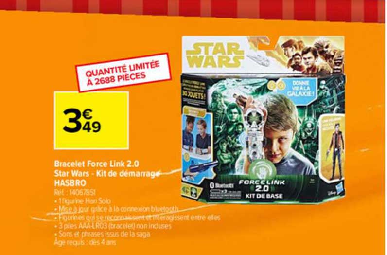 bracelet force link 2.0 star wars - kit de démarrage hasbro