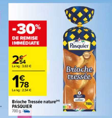 Brioche Tressée Nature Pasquier