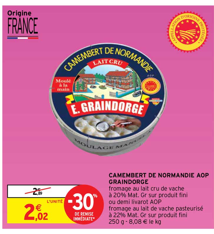 Camembert De Normandie Aop Graindorge