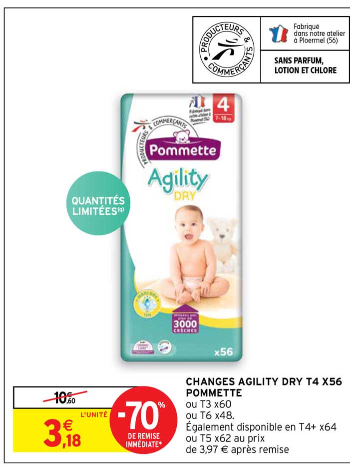 changes agility dry t4 x56 pommette