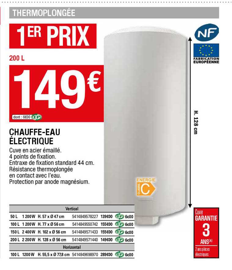 chauffe-eau électrique