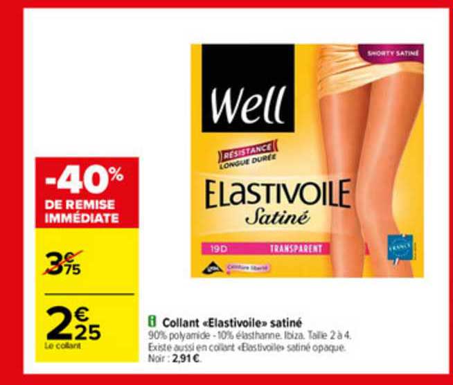 Collant «elastivoile» Satiné Well