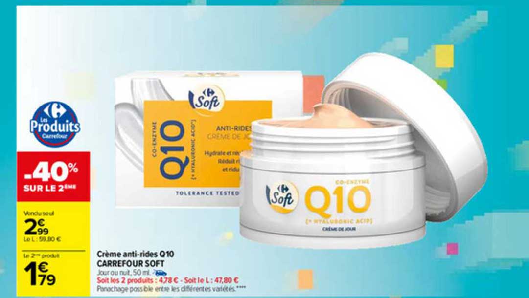 Crème Anti-rides Q10 Carrefour Soft