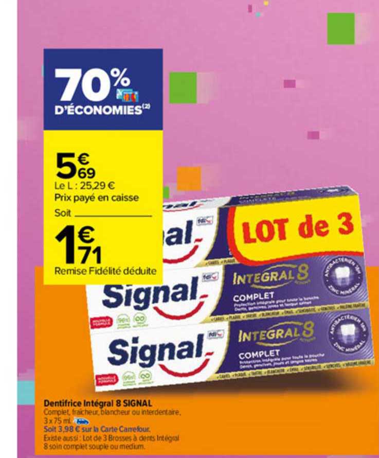 Dentifrice Intégral 8 Signal